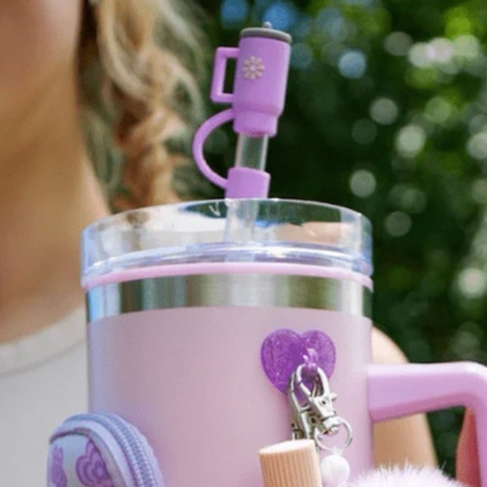 CharCharms Colorful Tumbler Straw Toppers 4 Pack - Picture 4 of 4